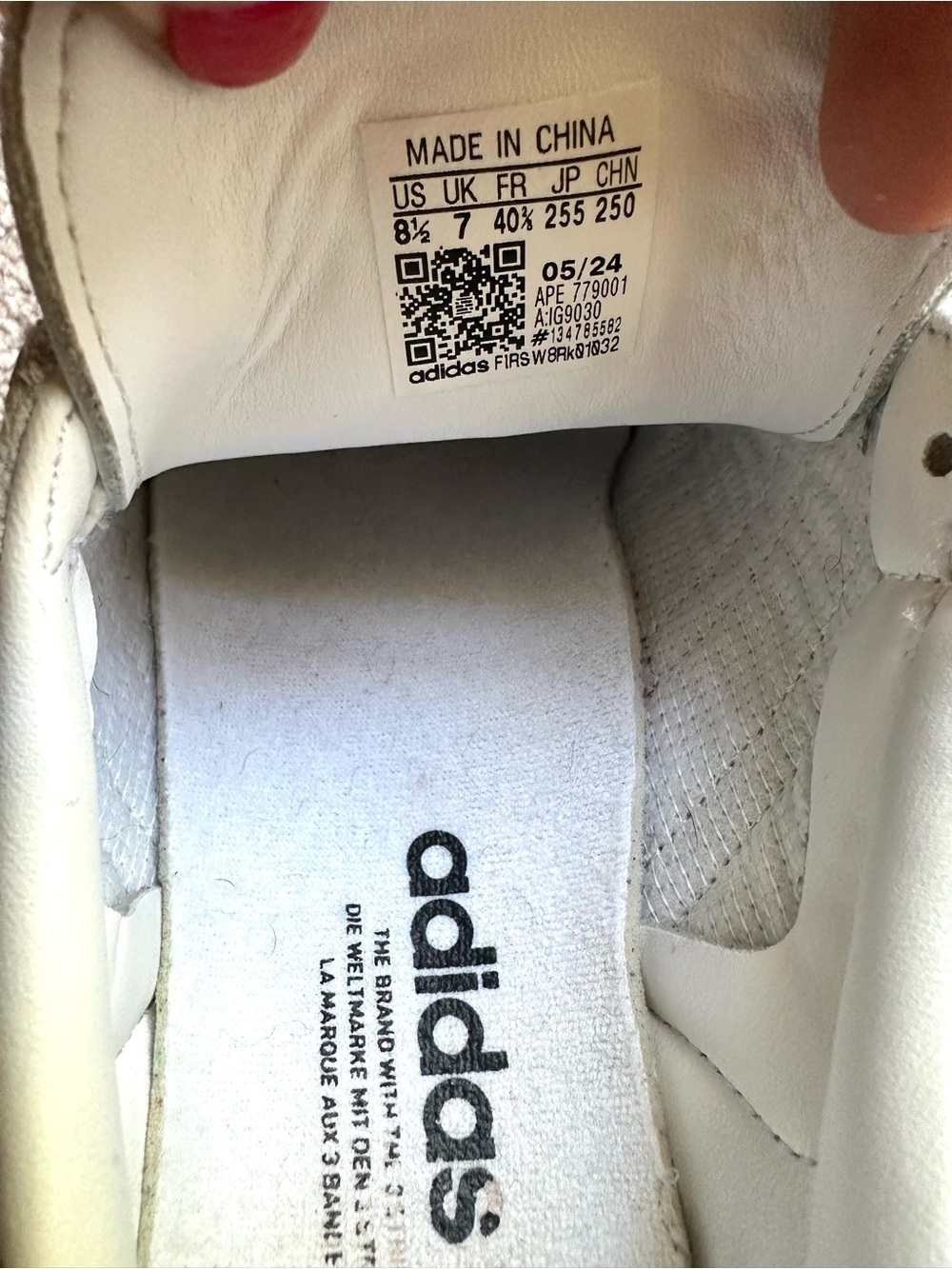 adidas Samba OG J Cloud White Core Black - Picture 10 of 13